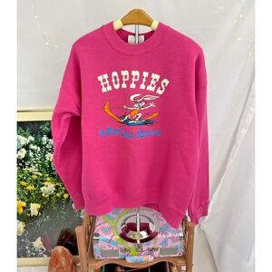 Vintage Hoppies Burt Lake Michigan Sweatshirt graphic crewneck XL 80s USA